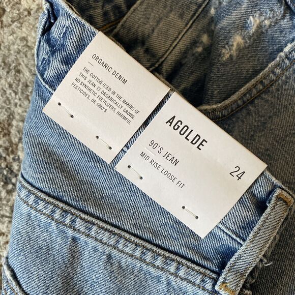 NWT | AGOLDE | 90s Mid Rise Loose Fit | Wander | Size 24 - Picture 6 of 11